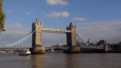 Tower bridge in London Stock Footage 107495336