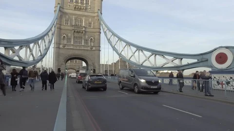 Tower Bridge London Stock Footage 128190582