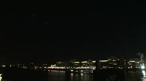 Tower Bridge London Night Stock Footage