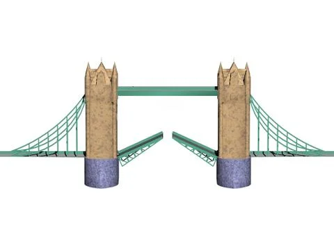 Tower Bridge in London over the River Thames Ilustração Stock
