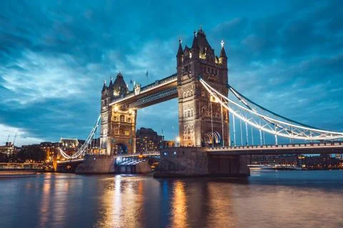 The Tower Bridge in London Stock Photos