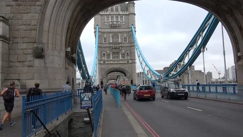 Tower Bridge, London, UK. Stock Footage 94040962