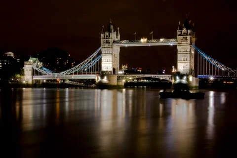 Tower Bridge at night Stock Photos
