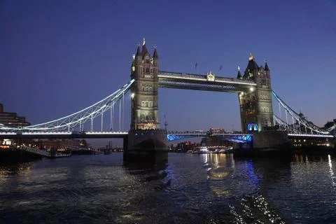 Tower Bridge at night  写真素材