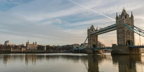 Tower Bridge Opeing Timelapse Vídeos de archivo 73118075