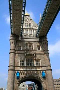 Tower Bridge over the River Thames in London Stock Photos