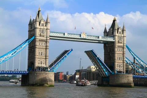 Tower Bridge over the River Thames in London Foto stock