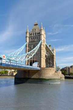 Tower Bridge over the River Thames, London, UK, England Stock Photos