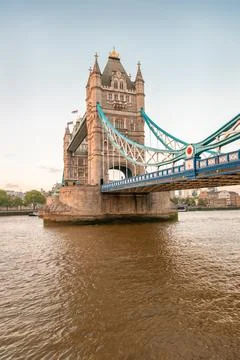 Tower Bridge over the River Thames at Dusk Stock Photos