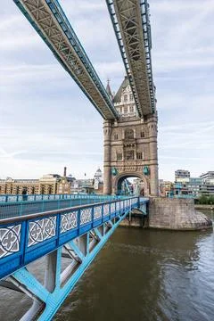 Tower Bridge over the River Thames Stock Photos