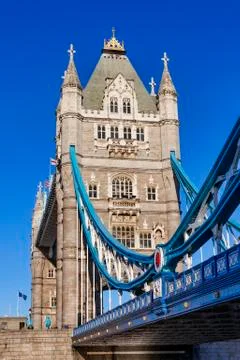 Tower Bridge on the River Thames 스톡 사진