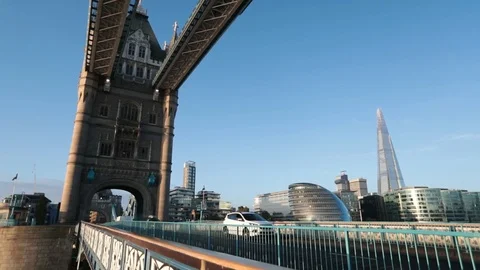 Tower Bridge Slow Motion Stock Footage 90864938
