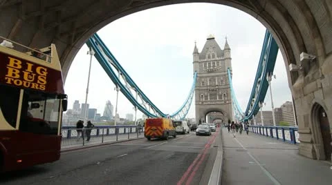 Tower Bridge from the south side Stock Footage 11128666