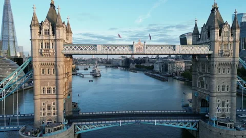 Tower Bridge Static Shot Stock Footage 245432481