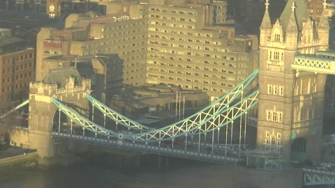 Tower Bridge Sunset Stock Footage 172310462
