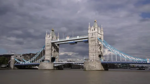 Tower Bridge Time Lapse 스톡 동영상 23990360