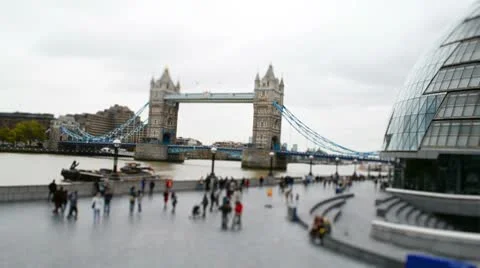 Tower Bridge Timelapse Stock Footage 8948574