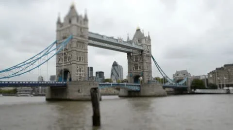 Tower Bridge Timelapse Stock Footage 8948583