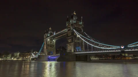 Tower Bridge Timelapse London Stock Footage 52772584