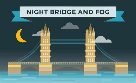 Tower bridge vector illustration Stock Illustration