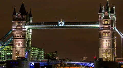 Tower Bridge View Time Lapse HD Stock Footage 39671028
