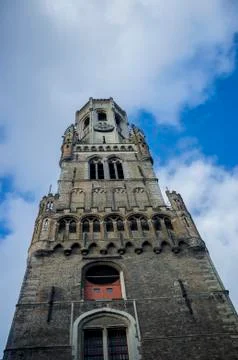 Tower in brugge 库存照片