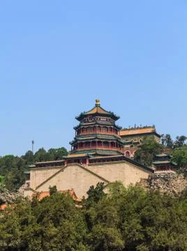 The Tower of Buddhist Incense in Beijing Stock-Fotos