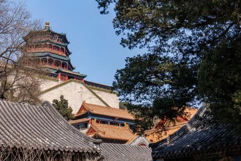 Tower of Buddhist Incense Foto stock