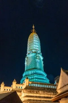 Tower in a Buddhist temple Stock Photos