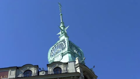 Tower on a building Stock Footage 199781947