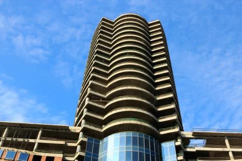 Tower building under construction Stock Photos