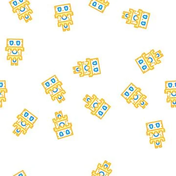 Tower building of vintage castle vector seamless pattern Stock Illustration