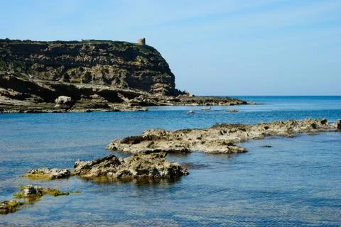 Tower of Capo Mannu Stock Photos