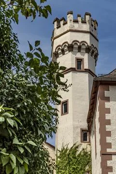 Tower of a castle in Germany Stock Photos