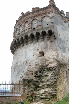 Tower of the castle if ostrog Stock Photos