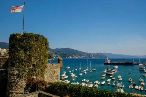 Tower of the castle of Santa Margherita Ligure Stock Photos
