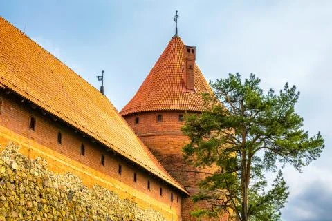 Tower of castle. trakai, lithuania Foto stock