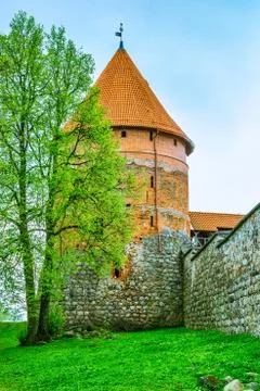 Tower of castle. trakai, lithuania Foto stock