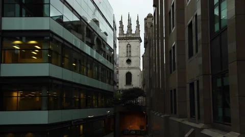 The tower of the cathedral. Stock Footage 62427588