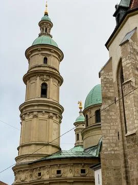Tower of the cathedral in Graz Stock Photos