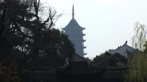 Tower in China 스톡 동영상 40784526