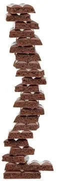 Tower of chocolate Stock Photos
