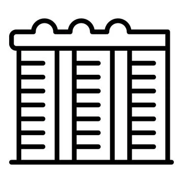 Tower city icon outline vector. Building landmark Ilustración de archivo