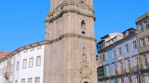 Tower of Clerics against blue sky, Porto 動画素材 108462622
