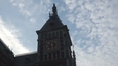 Tower with clock on it Stock Footage 94831181