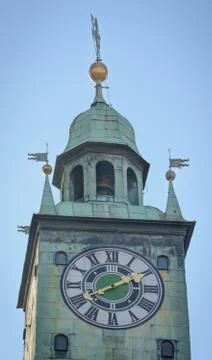Tower clock Stock Photos