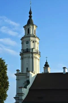 Tower with clock. Stock Photos