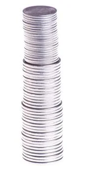 Tower of coins Stock Photos