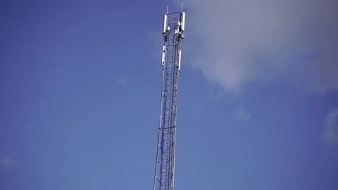 Tower. Communication system. Mobile phone tower. Stock Footage 306990279