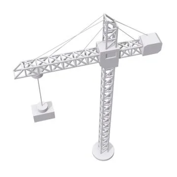 Tower construction building crane Ilustración de archivo